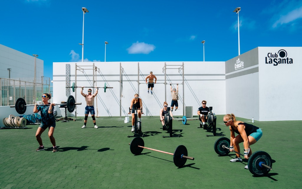 Outdoor CrossFit training bij Club La Santa